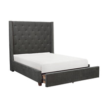 Load image into Gallery viewer, Elena Bed W/ Drawer Grey
