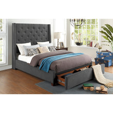 Load image into Gallery viewer, Elena Bed W/ Drawer Grey
